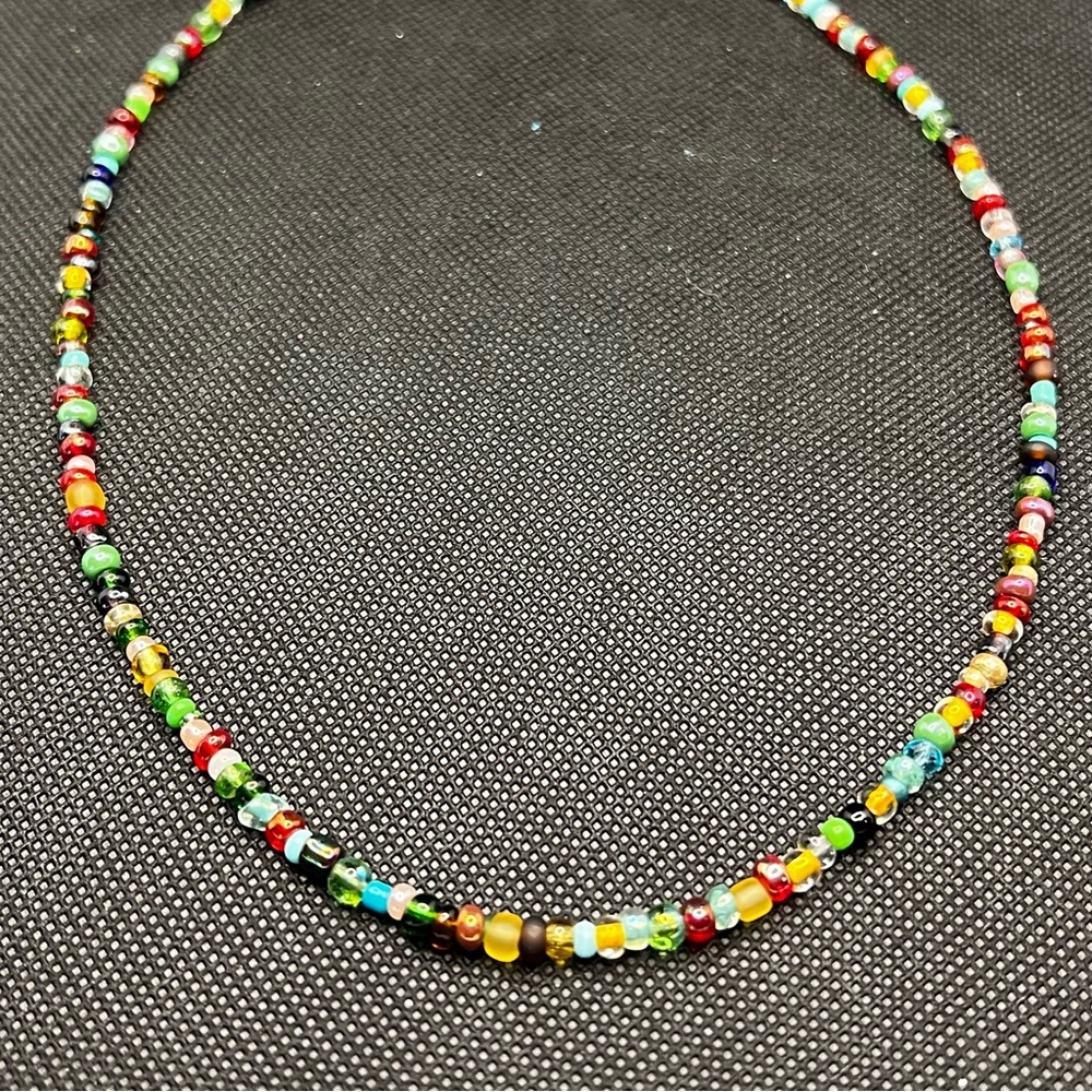 Unique Czech Glass Kaleidoscope Necklace, No Two Are Alike!